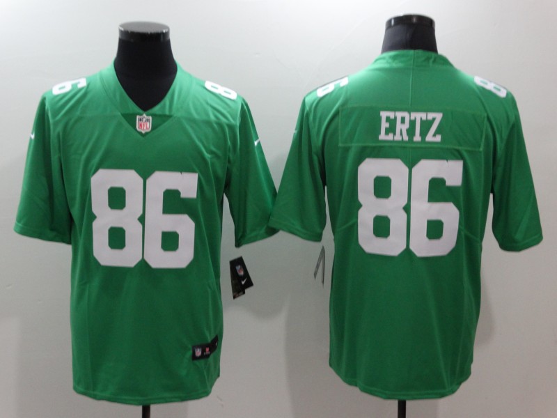 Men's Philadelphia Eagles Zach Ertz #86 Green Jersey City edition
